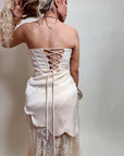 VESTIDO MAXI SATIN & LACE