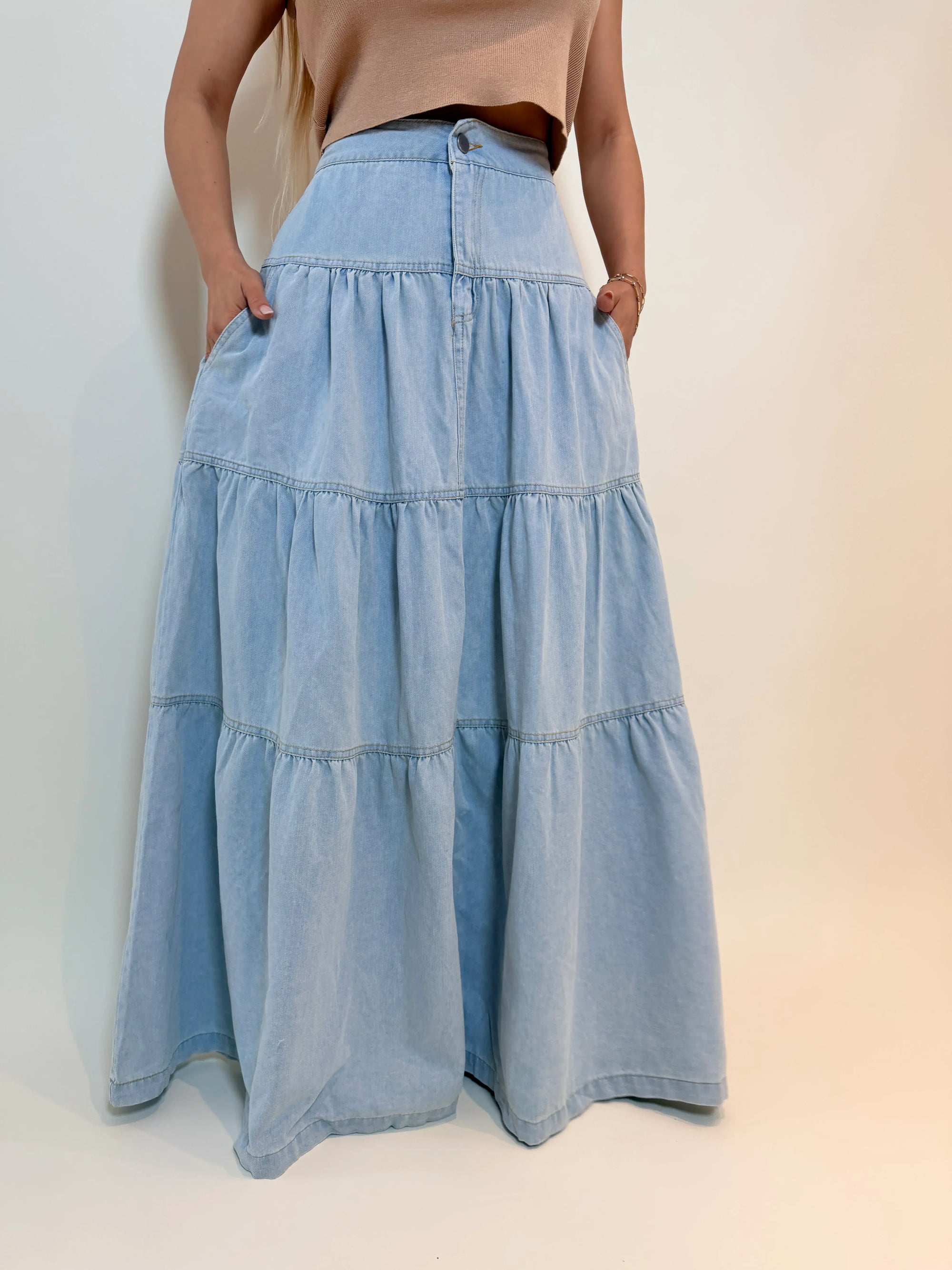 FALDA DENIM BÁSICA