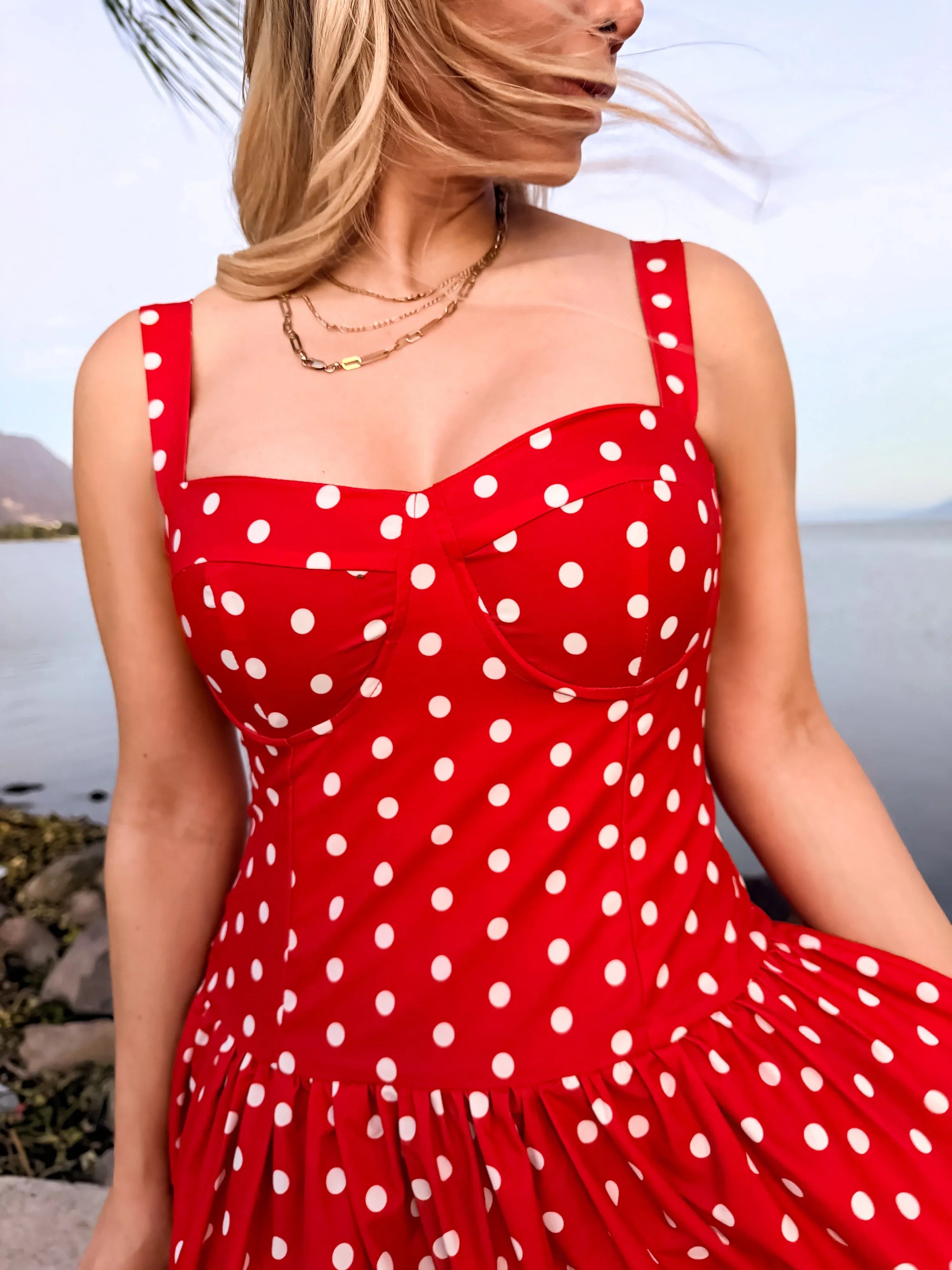 VESTIDO DE LUNARES CHERRY