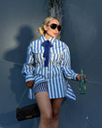 SET CAMISERO DE RAYAS AZULES