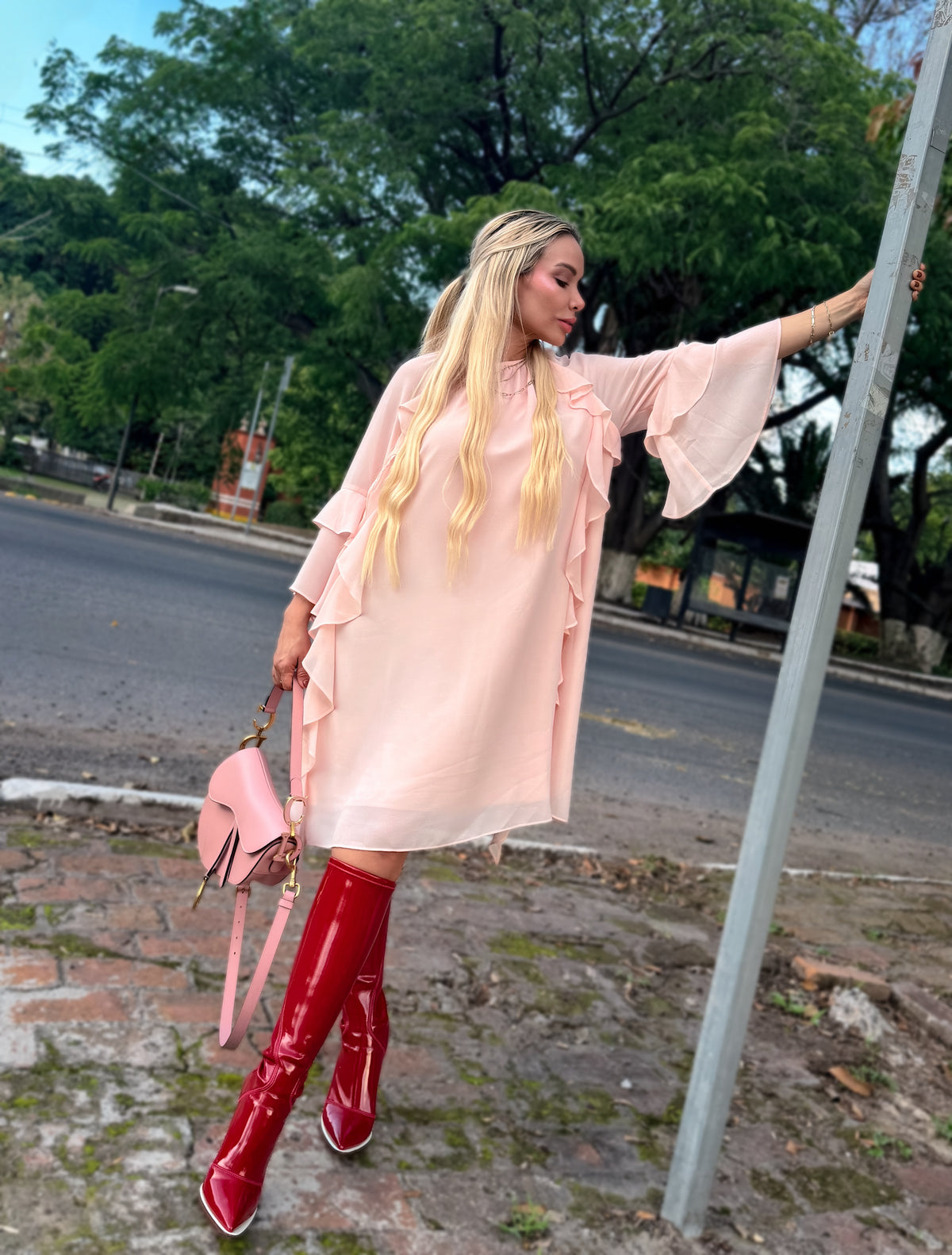 BLUSÓN VESTIDO ROSÉ