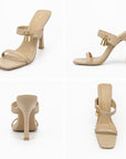 Sandalias de tacón — Chocolate
