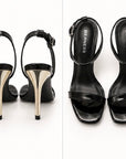 Sandalias de tacón alto — Negro