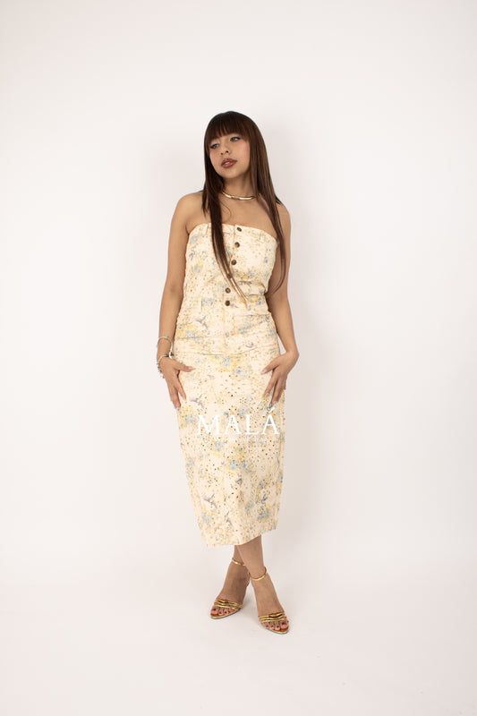 VESTIDO STRAPLE