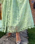 VESTIDO VERDE CELESTE