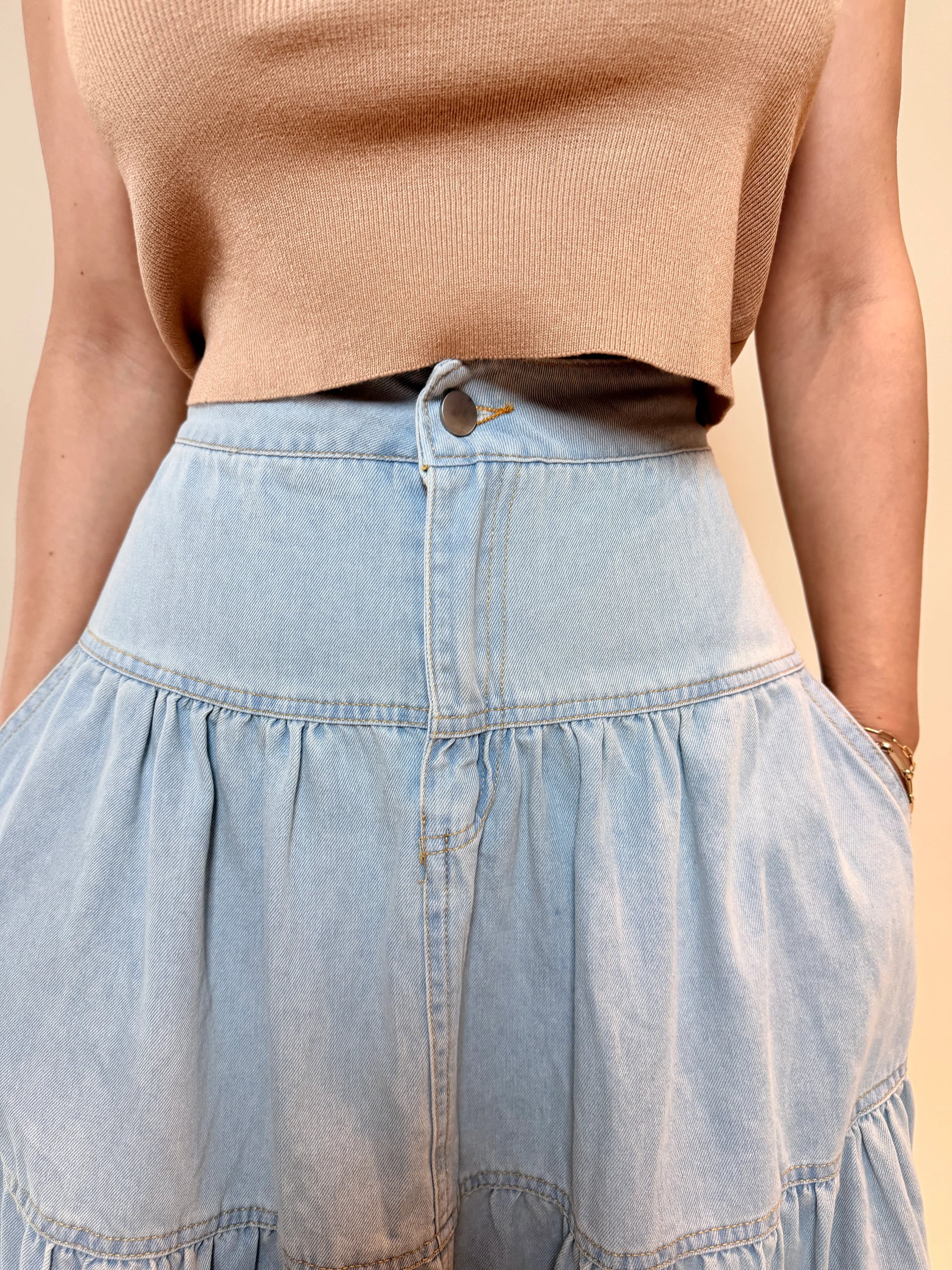FALDA DENIM BÁSICA