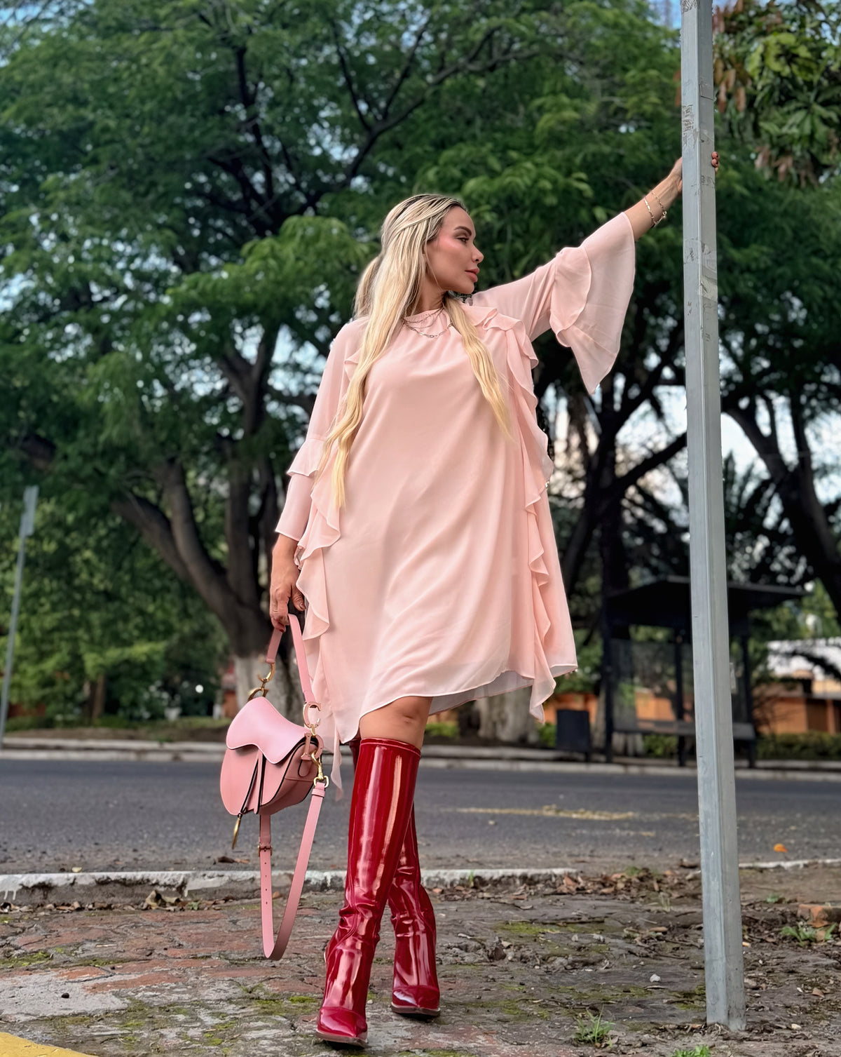 BLUSÓN VESTIDO ROSÉ