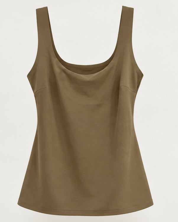 Blusa Scoop — Camel