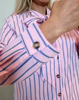 CAMISERA DE RAYAS CON LAZADA