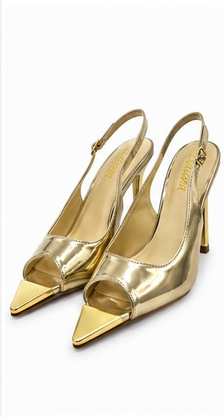 Slingback Punta Metálica