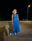 VESTIDO DENIM CON CIERRE FRONTAL