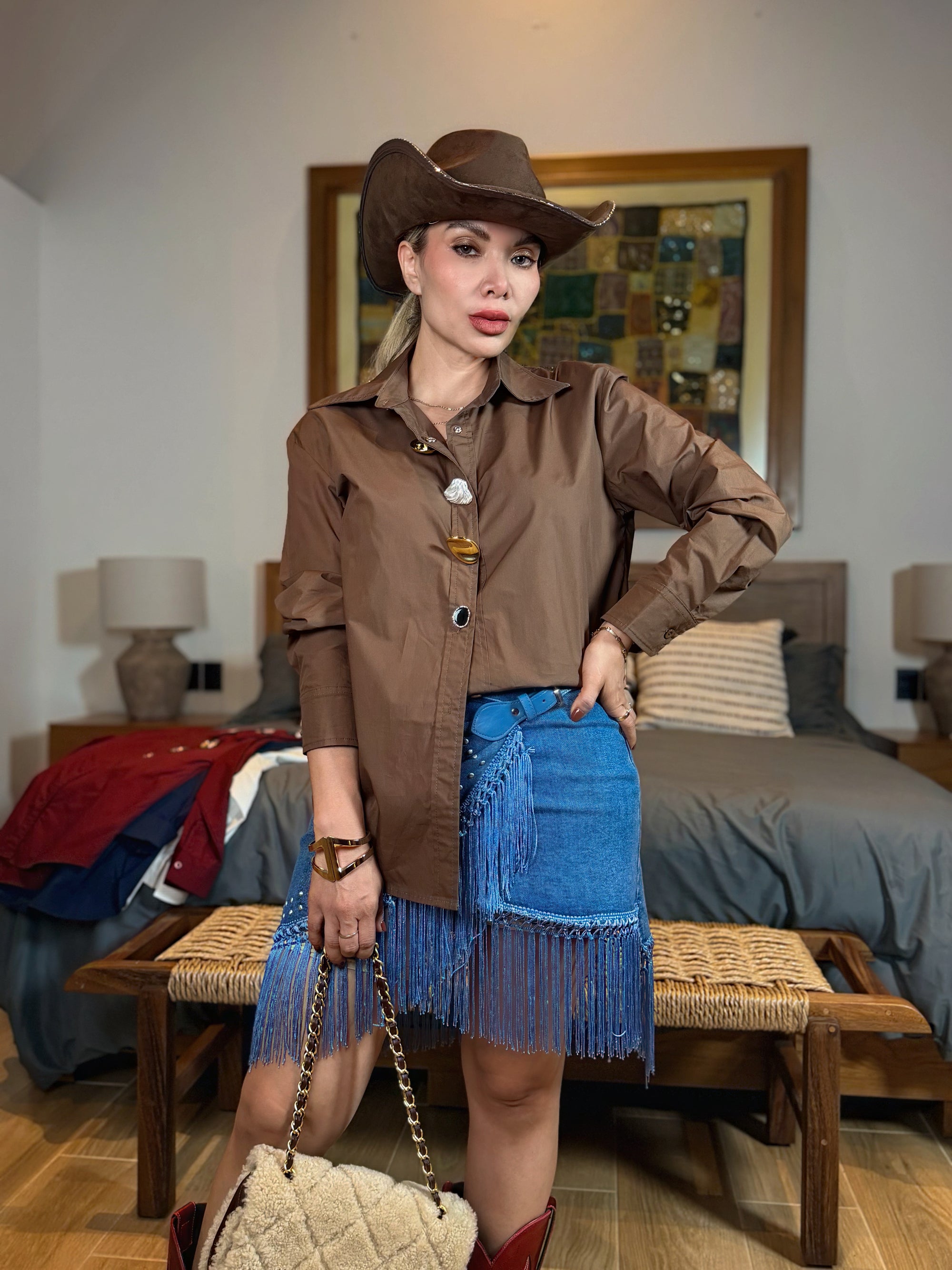 CAMISERA CHOCOLATE ARES