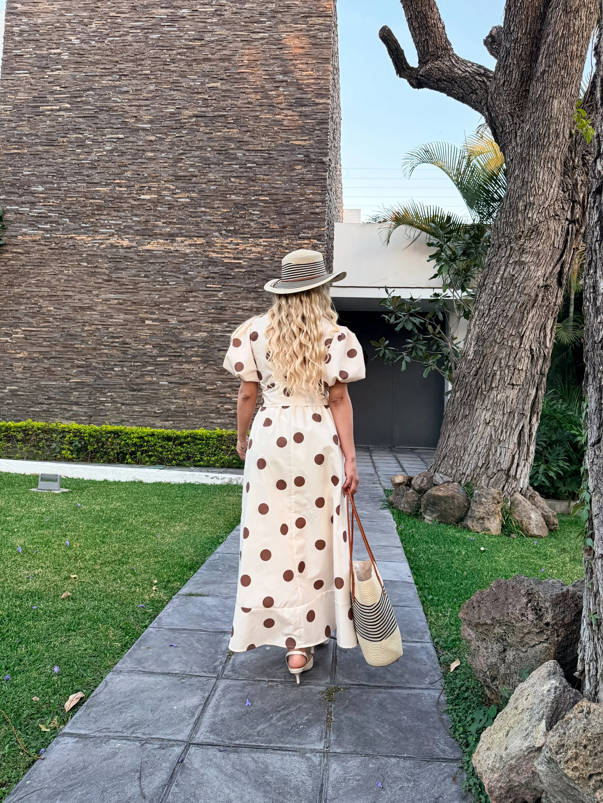 VESTIDO CAMISERO POLKA LATTE