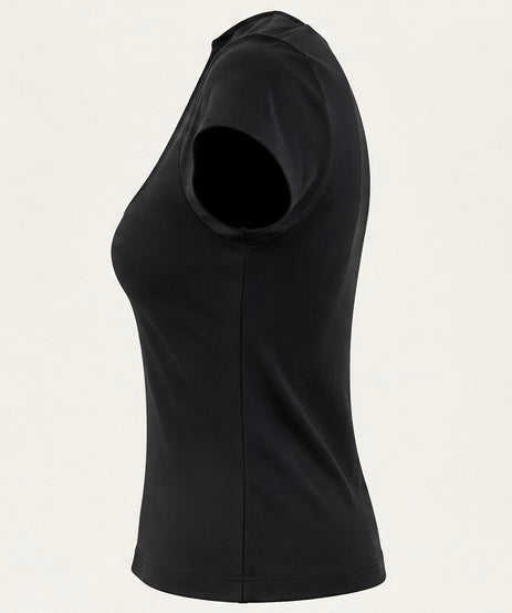 Blusa Scoop — Negro