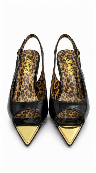 Slingback Punta Metálica