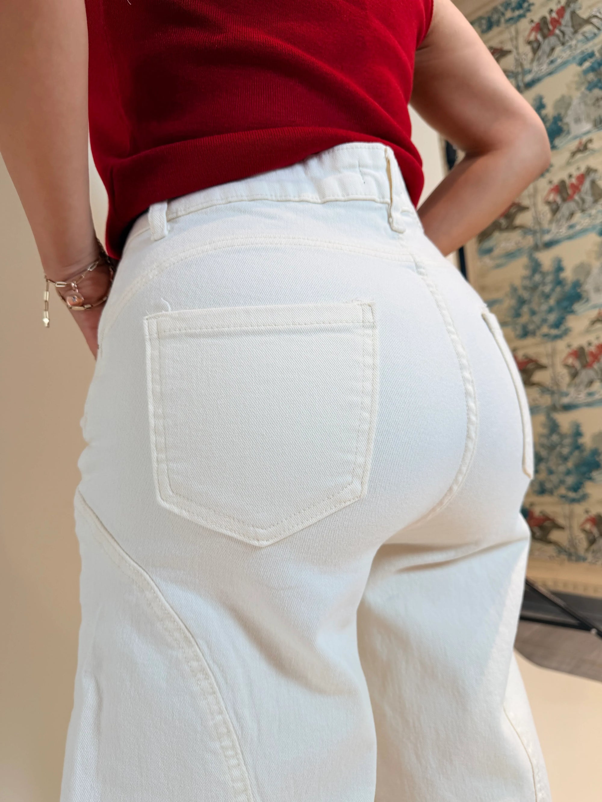 PANTALÓN DENIM WIDE LEG STRECH
