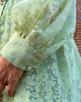 VESTIDO VERDE CELESTE