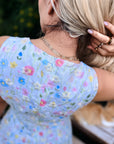 ROMPER FLORAL CELESTE