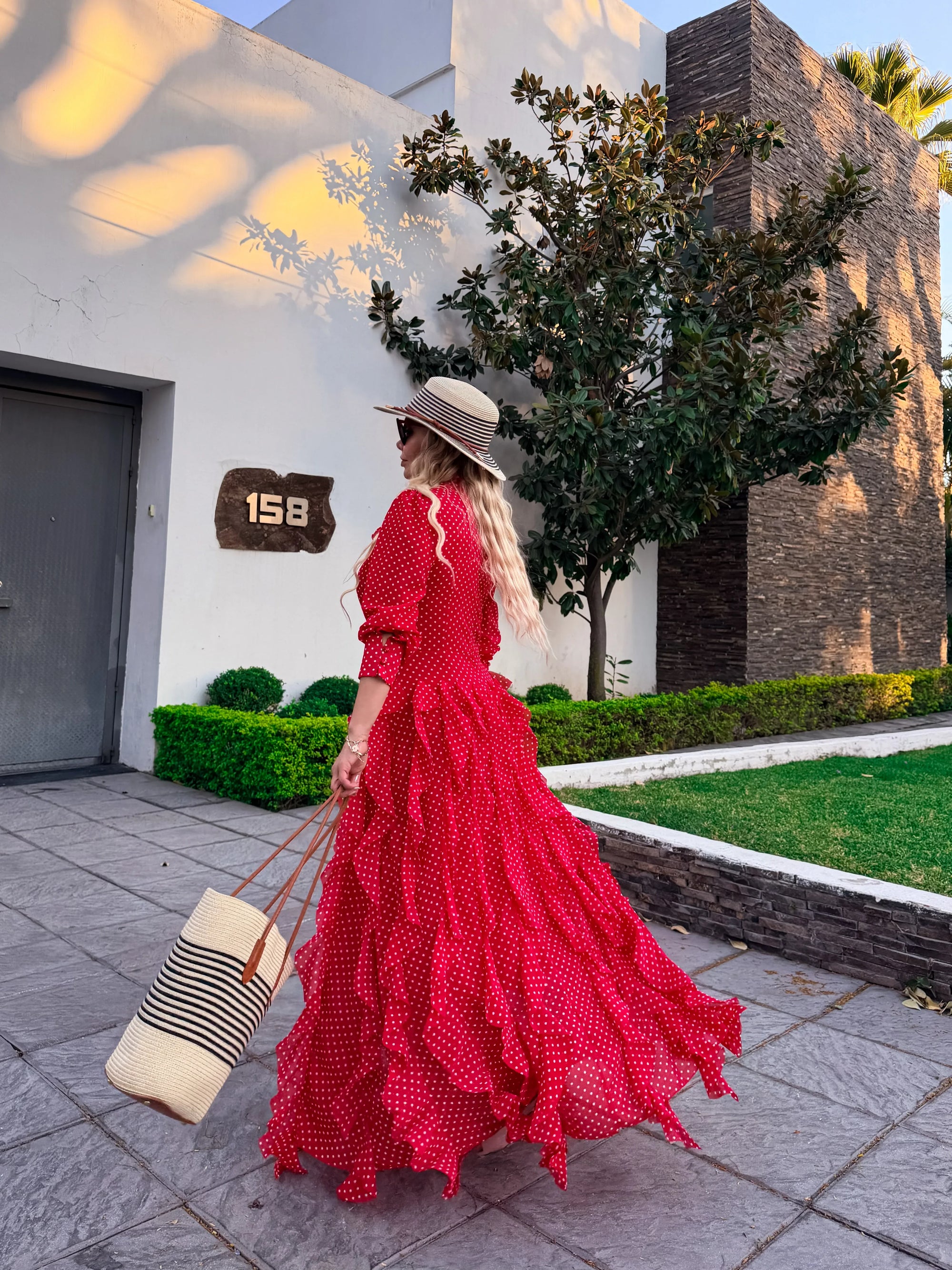VESTIDO RED POLKA