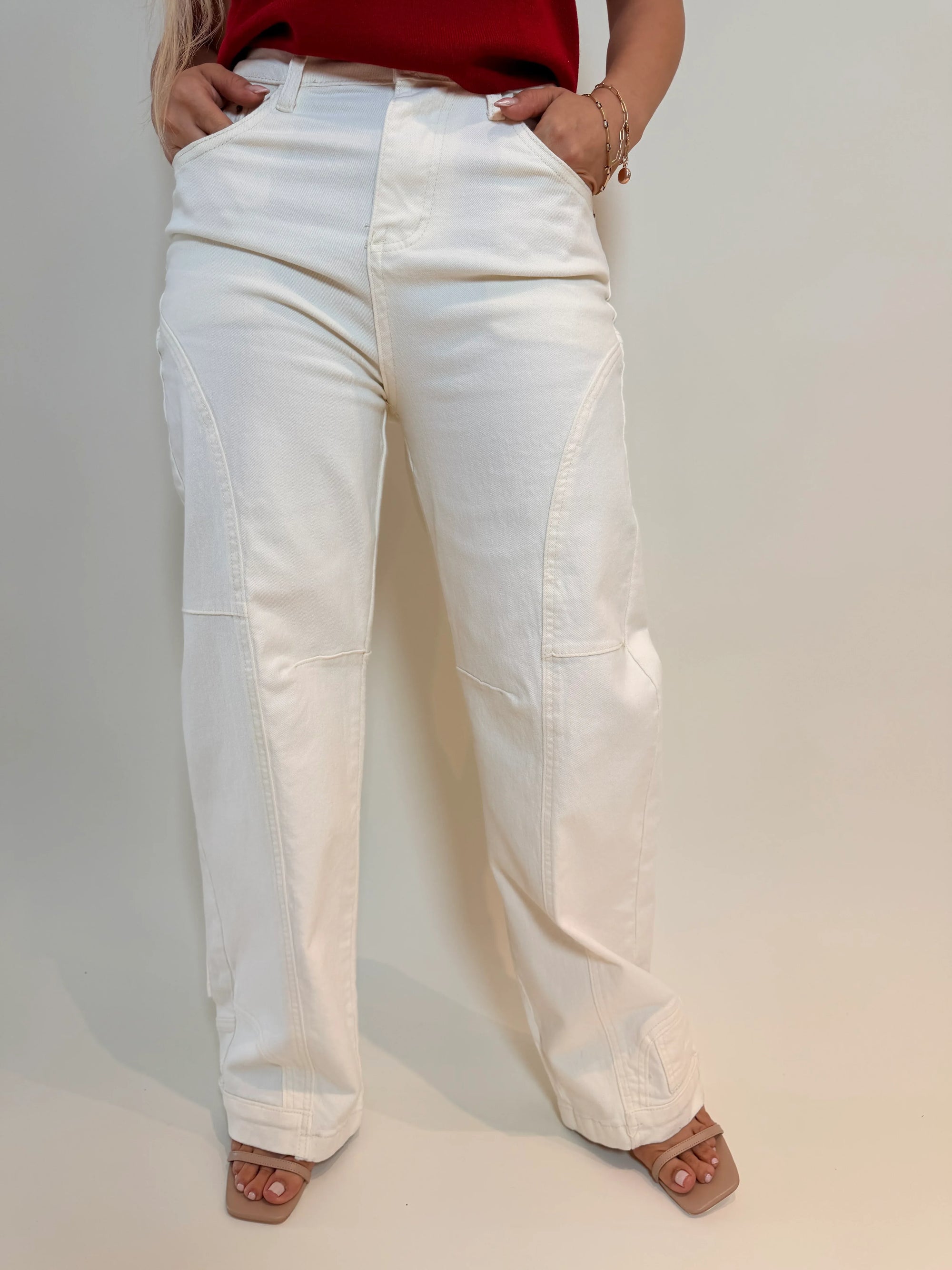 PANTALÓN DENIM WIDE LEG STRECH
