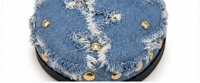 Mules Denim Studs