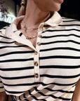 BLUSA TEJIDA DE RAYAS
