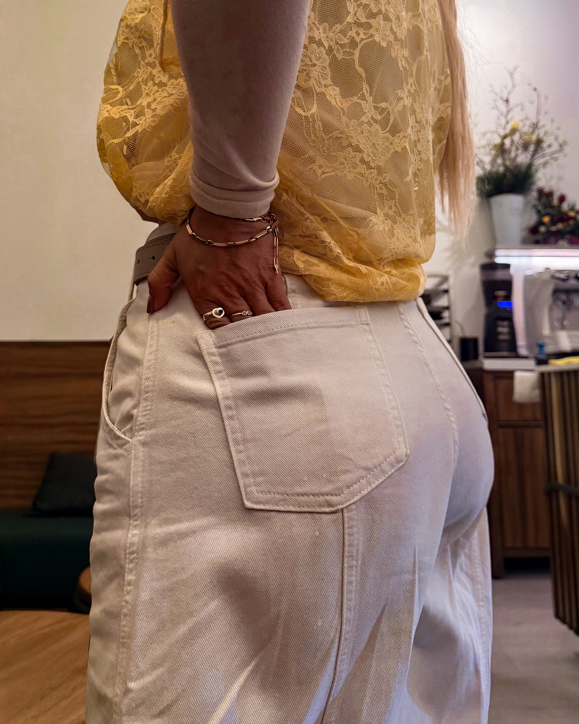PANTALÓN DENIM ARTÍSTICO