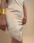 VESTIDO LENCERO CHAMPAGNE