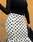 FALDA POLKA DOTS WHITE