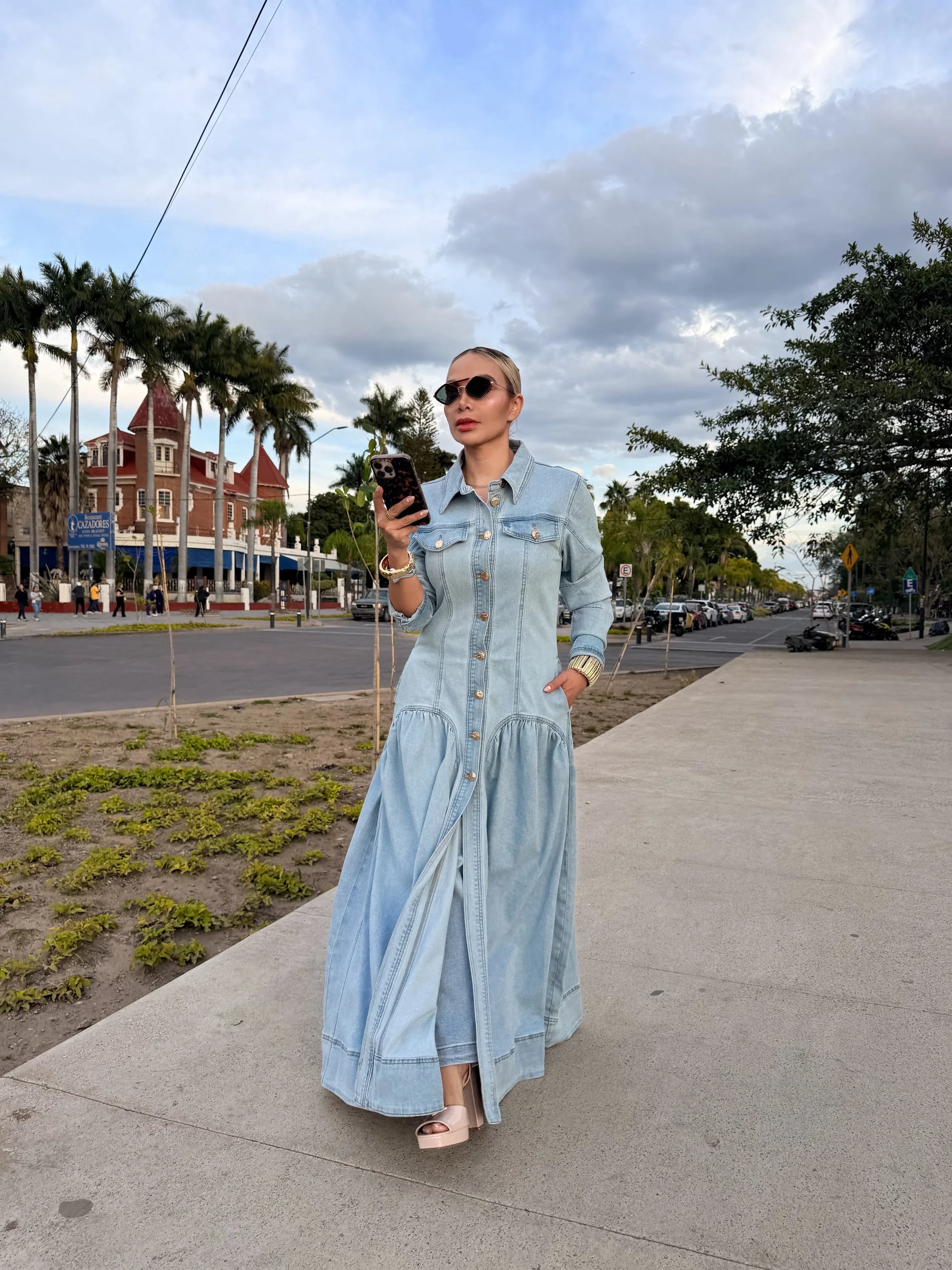 VESTIDO DENIM MAXI