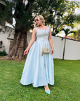 MAXI VESTIDO CELESTE