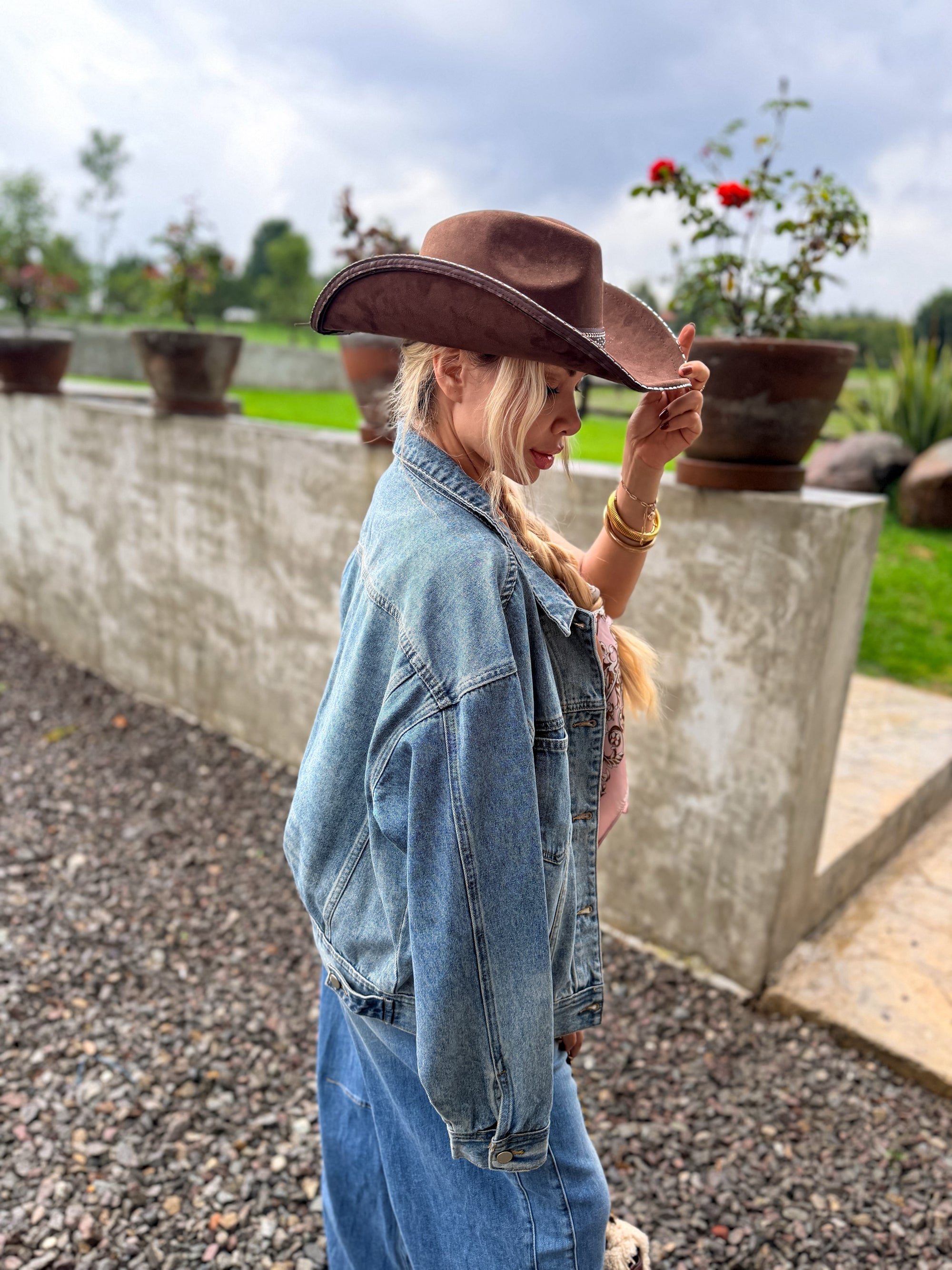 CHAQUETA DENIM OVERSIZE