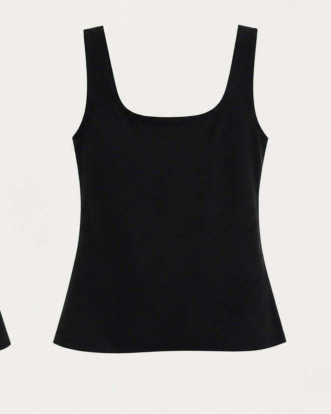 Blusa Square Neck — Negro
