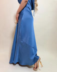 VESTIDO SATÉN BLUE
