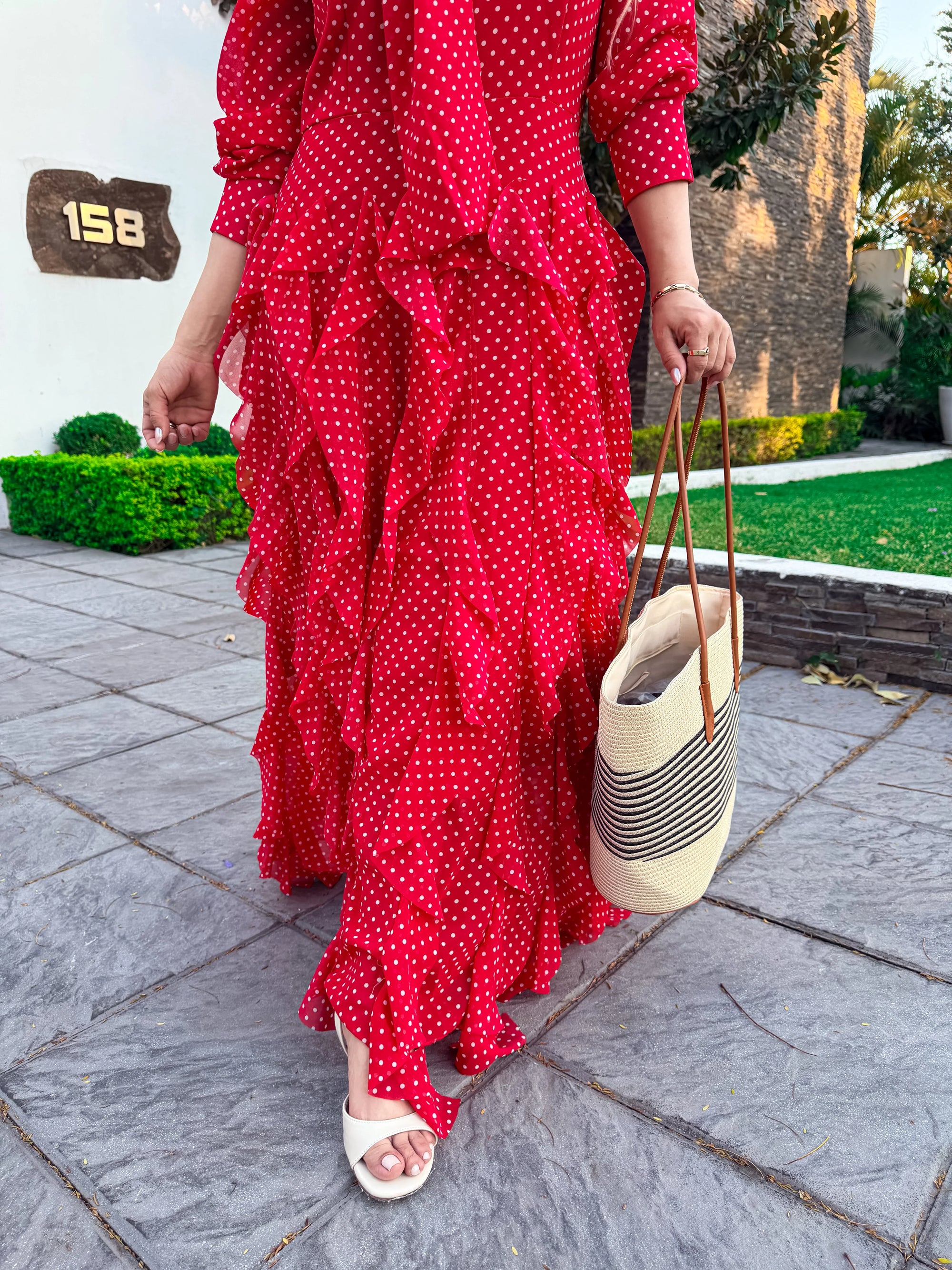 VESTIDO RED POLKA