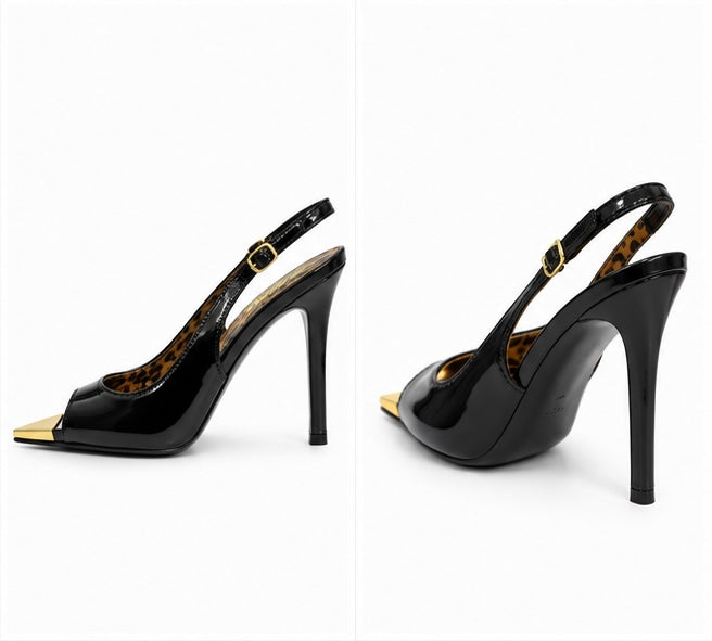 Slingback Punta Metálica