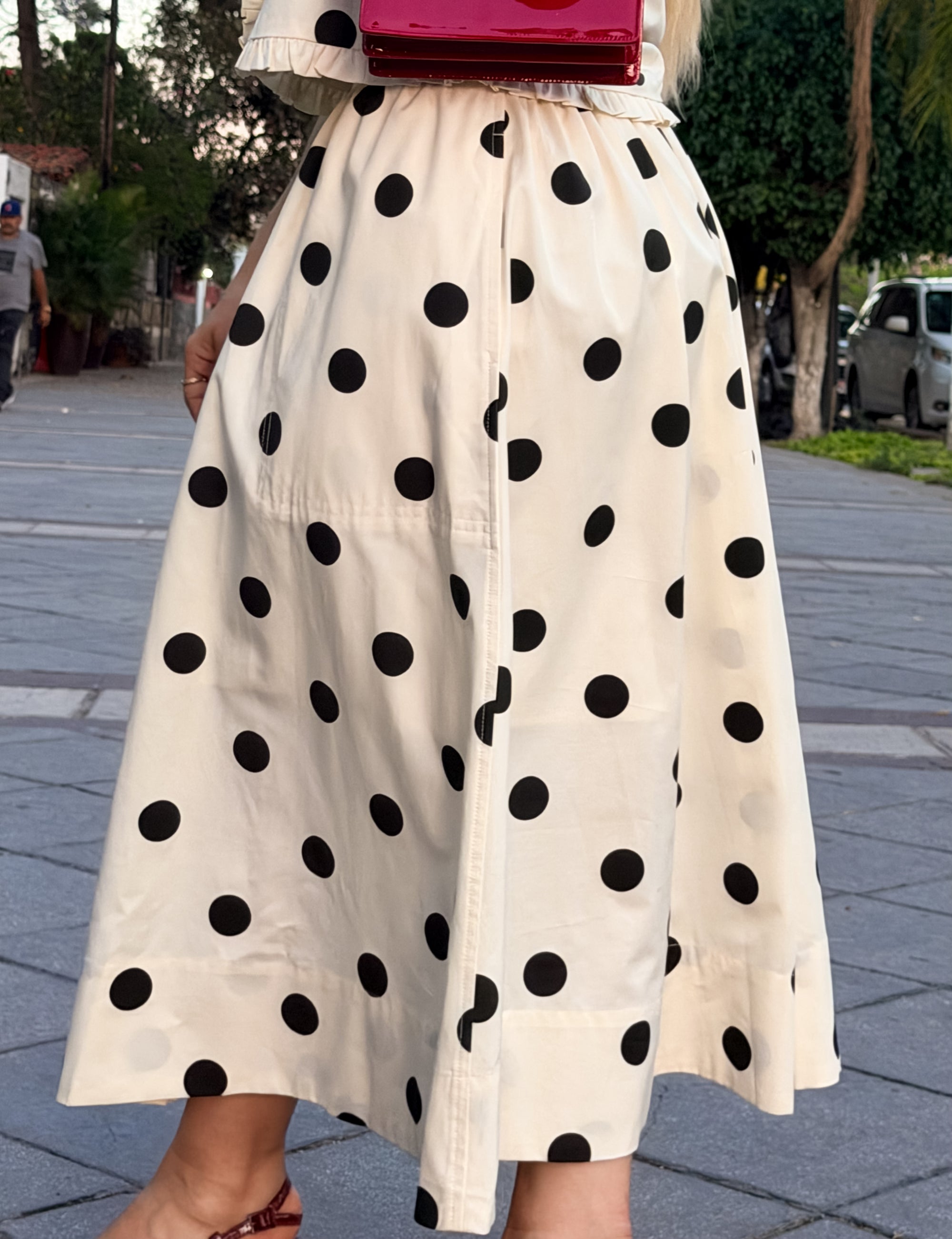 SET POLKA DOTS CON OLANES