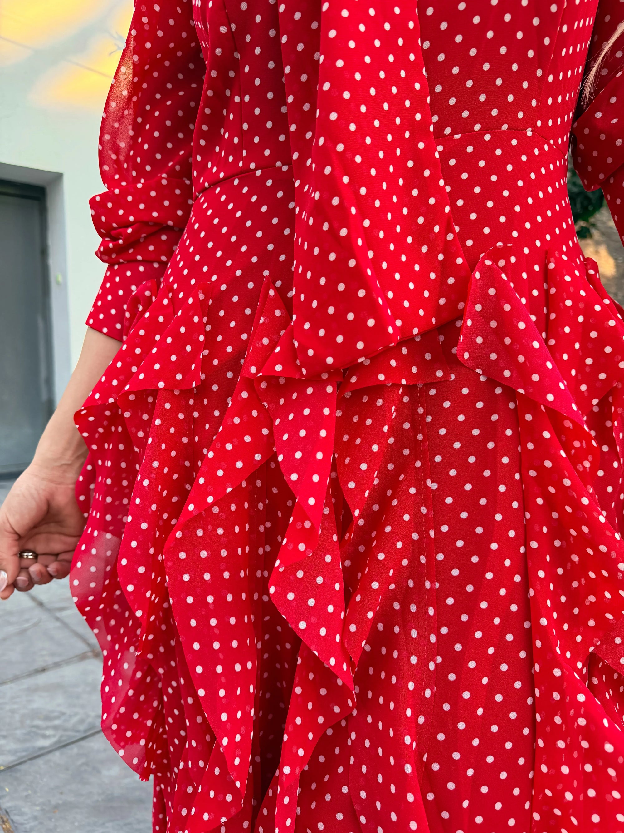 VESTIDO RED POLKA
