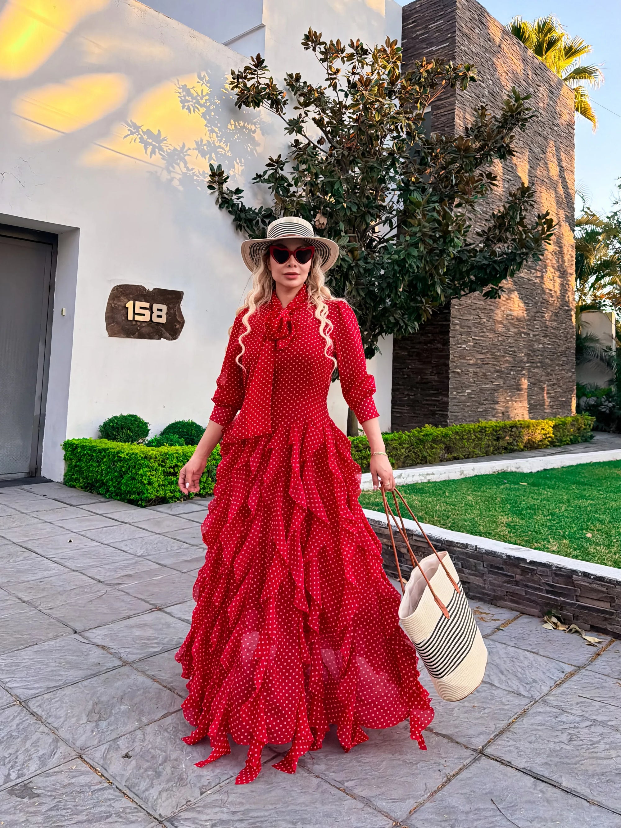 VESTIDO RED POLKA