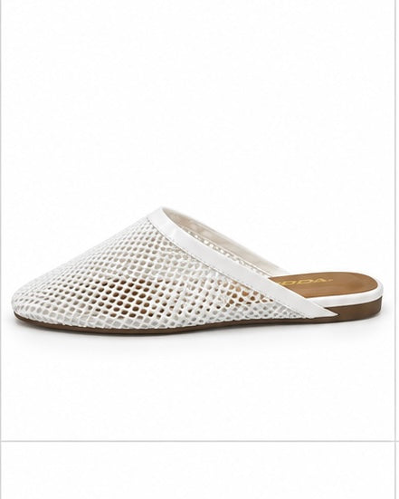 Mules de malla — Blanco
