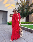 VESTIDO RED POLKA