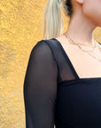 BLUSA BLACK MESH