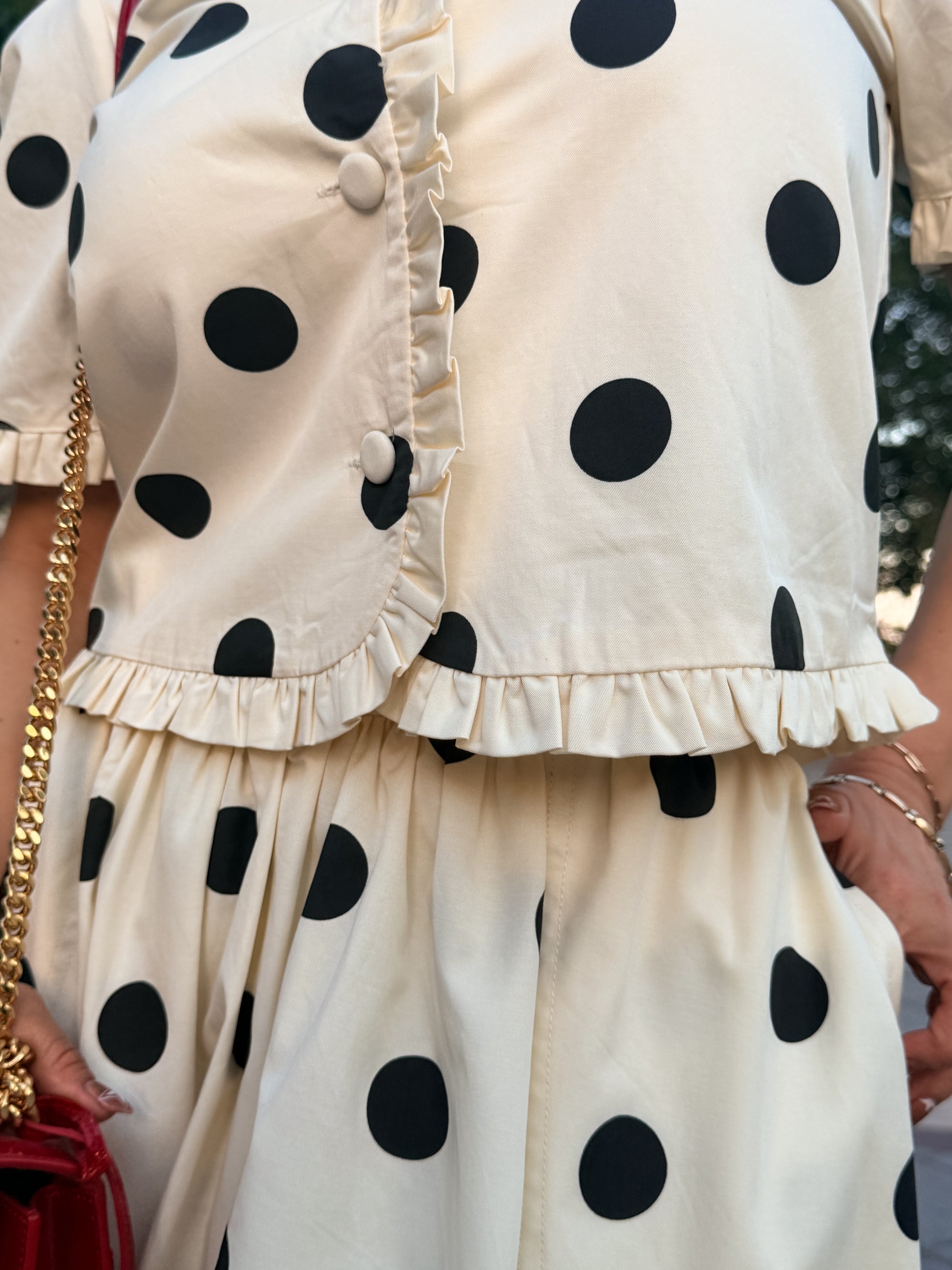 SET POLKA DOTS CON OLANES
