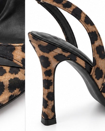 Zapatillas de Tacón Leopardo