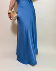 VESTIDO SATÉN BLUE