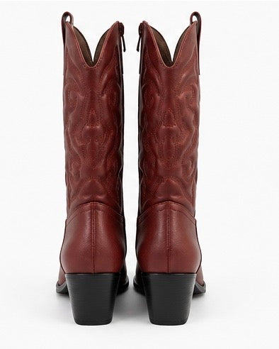 Botas western bordadas — Vino
