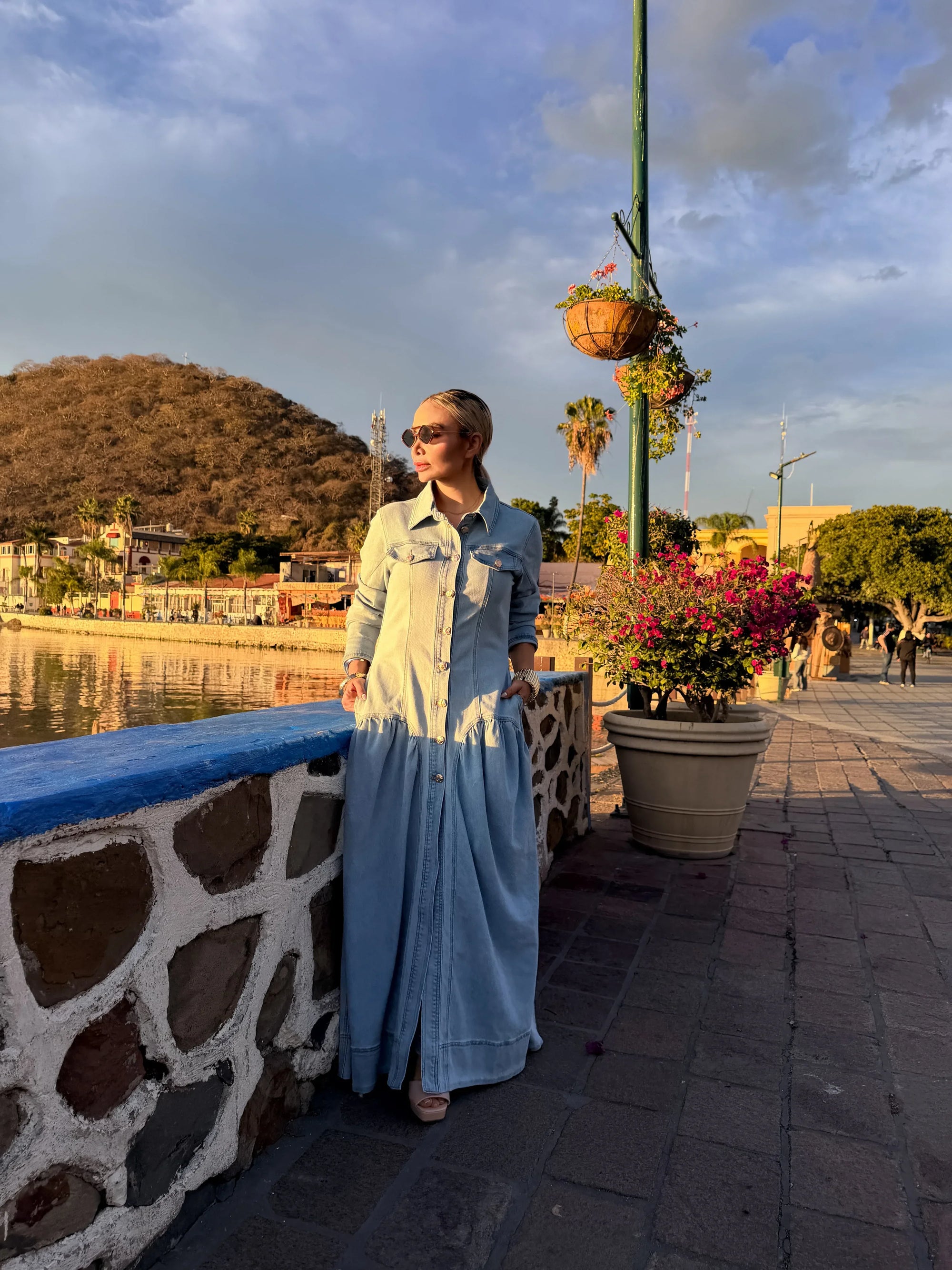 VESTIDO DENIM MAXI