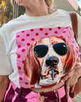 TSHIRT DOG PINK