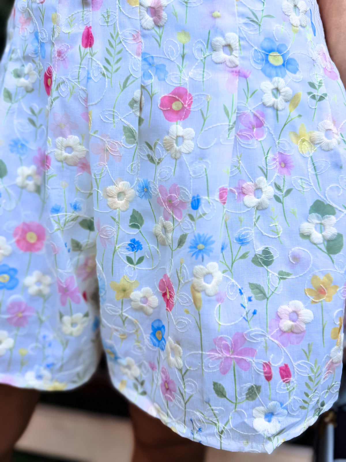 ROMPER FLORAL CELESTE