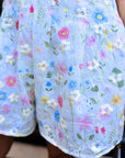 ROMPER FLORAL CELESTE
